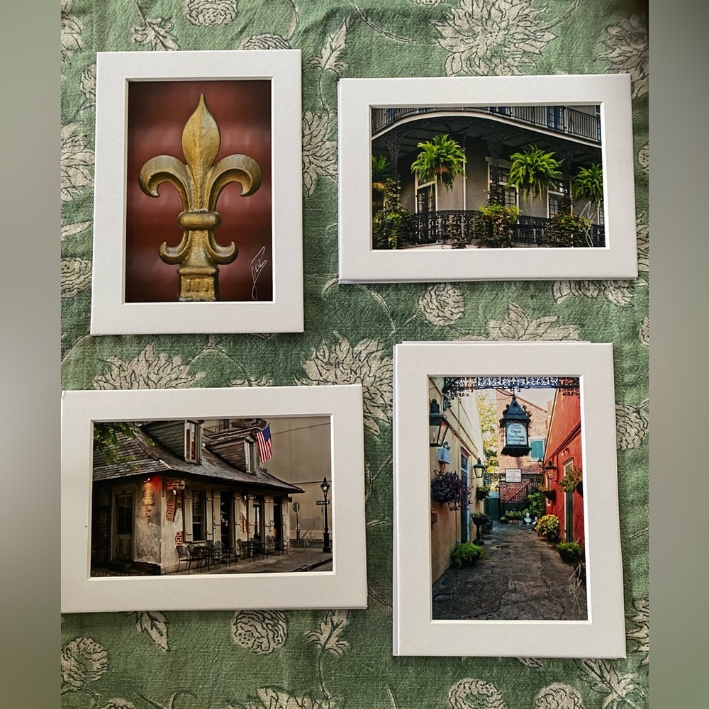 New Orleans. Four 5x7 matted photos.